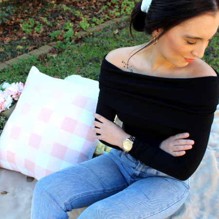 The Jade off-shoulder